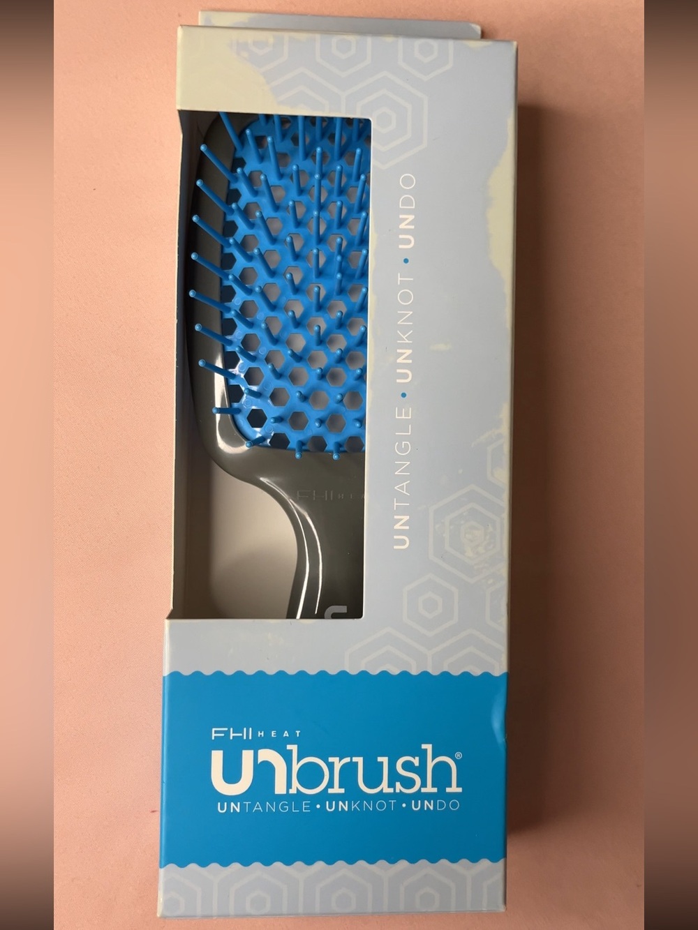 FHI Heat Unbrush Paddle Hair Brush - Blue